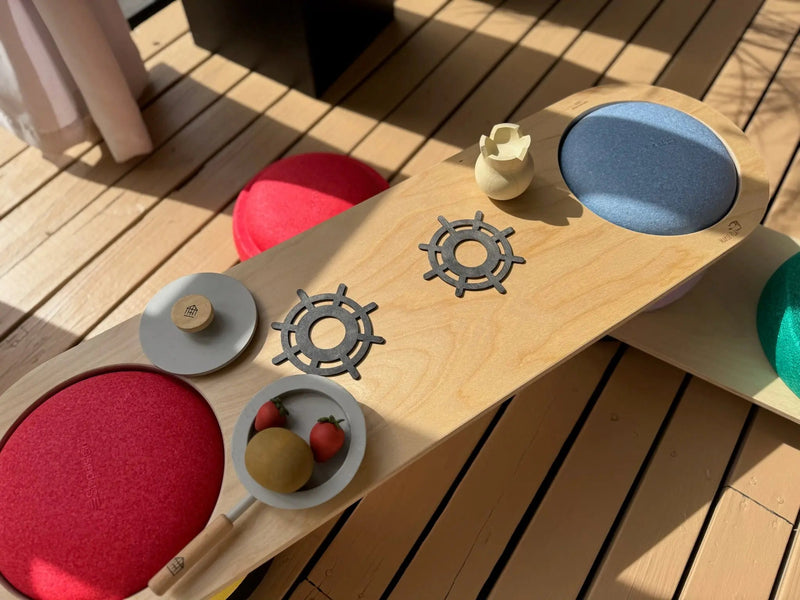 Playful Ways to Use Stapelstein with Wooden Balance Boards