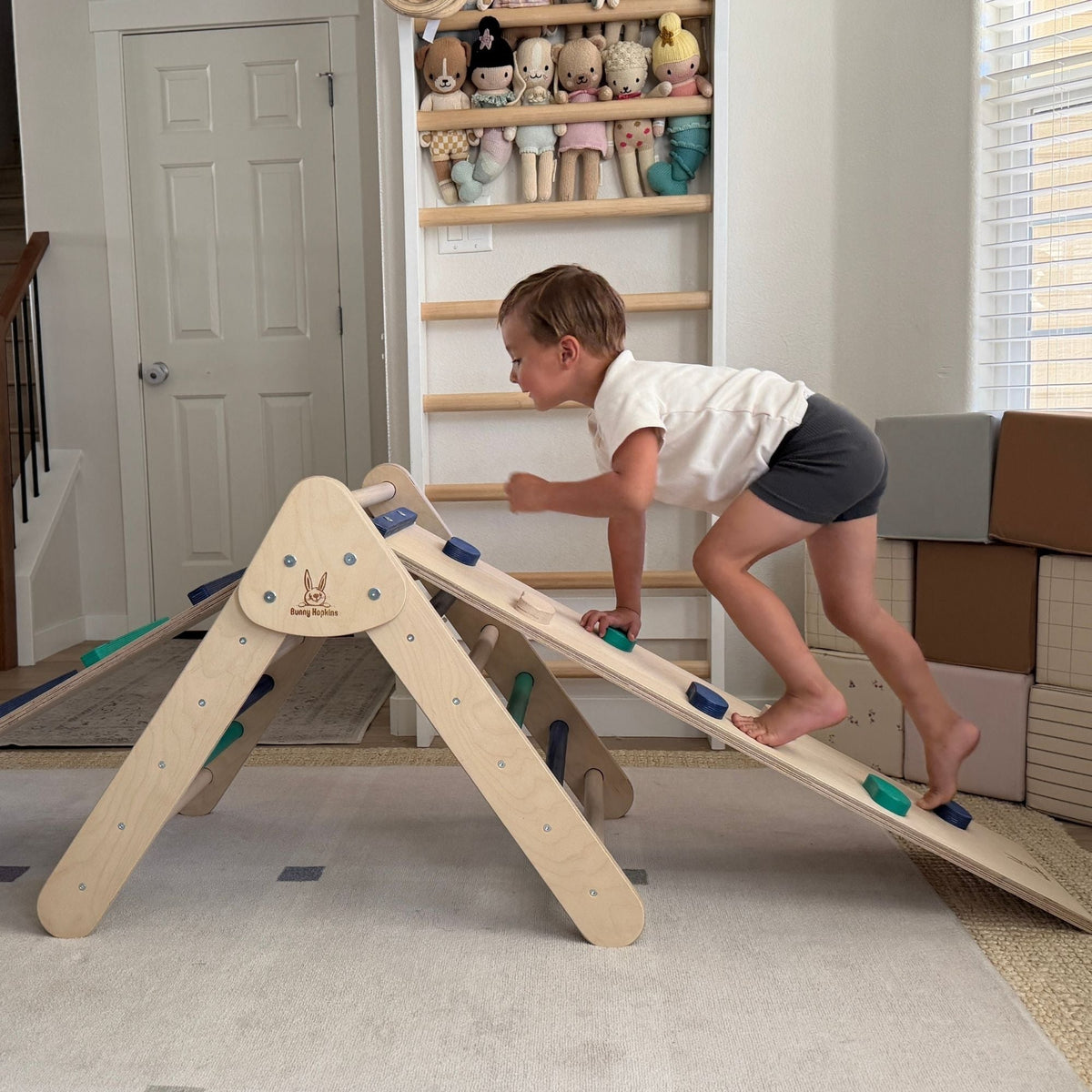 Bunny Hopkins Montessori Climbing Toys: Georgia-Made Wooden Play