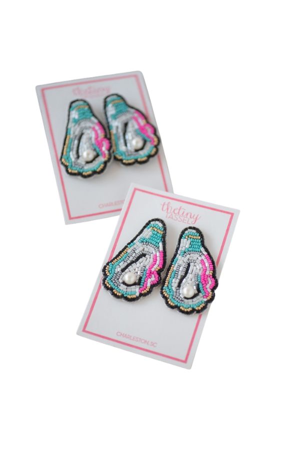 The Oyster Earrings from TheTinyTassel