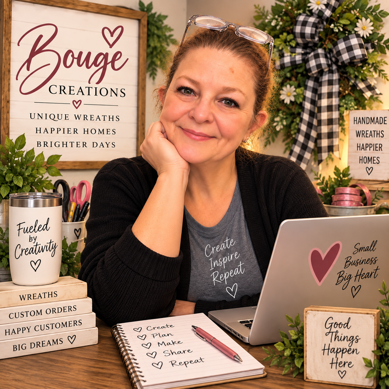Bouge Creations handmade wreaths and seasonal door decor