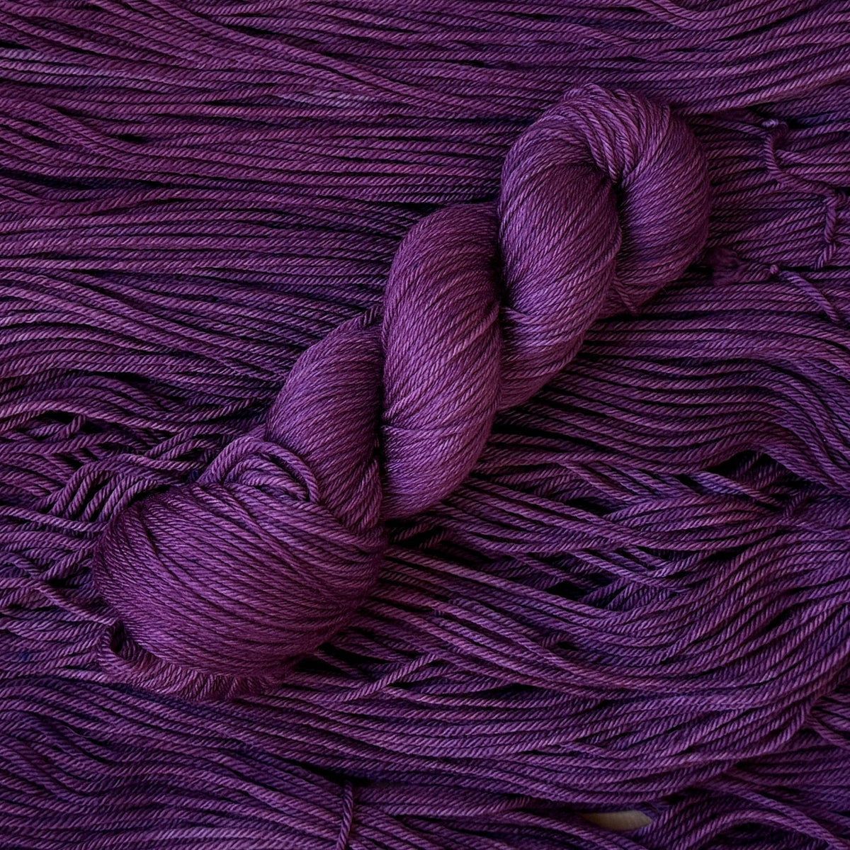 Amethyst indie dyed yarn by Mountaintop Yarn
