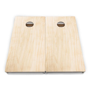 Complete Tournament Cornhole Bundle - Boards, Bags & Carrying Case - Plain Raw (Needs Finished)
