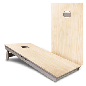Complete Tournament Cornhole Bundle - Boards, Bags & Carrying Case - Classic Plain (Ready to Play)