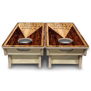 Custom Wooden Triangle - Mini or Vacation Size Cornhole Boards by Cornhole Solutions, custom cornhole board detail photo 7