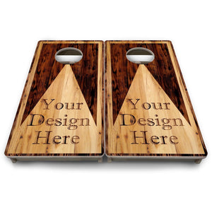 Custom Wooden Triangle - Mini or Vacation Size Cornhole Boards by Cornhole Solutions, custom cornhole board detail photo 11