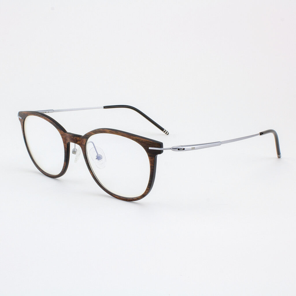 Pinellas - Featherlight Titanium & Wood Eyeglasses