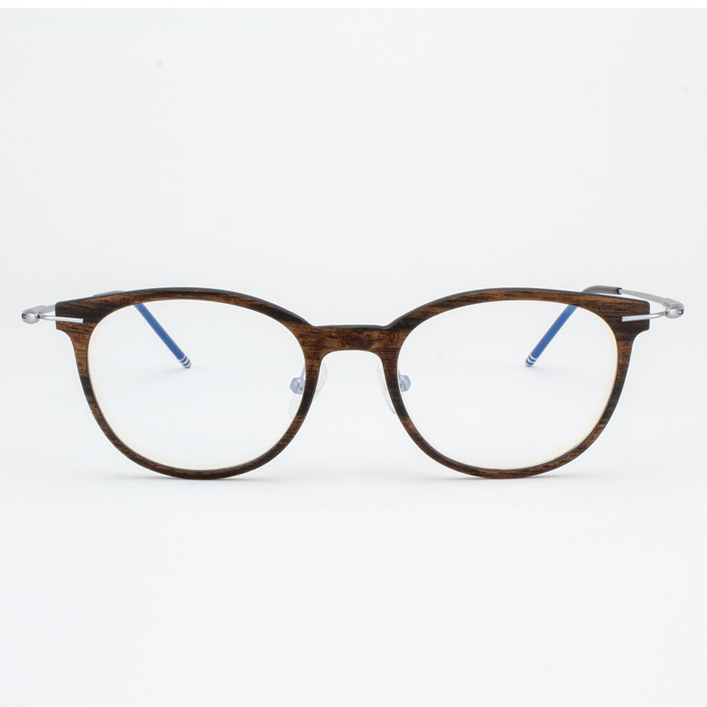 Pinellas - Featherlight Titanium & Wood Eyeglasses