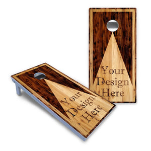 Custom Wooden Triangle Cornhole Boards - All Weather Series