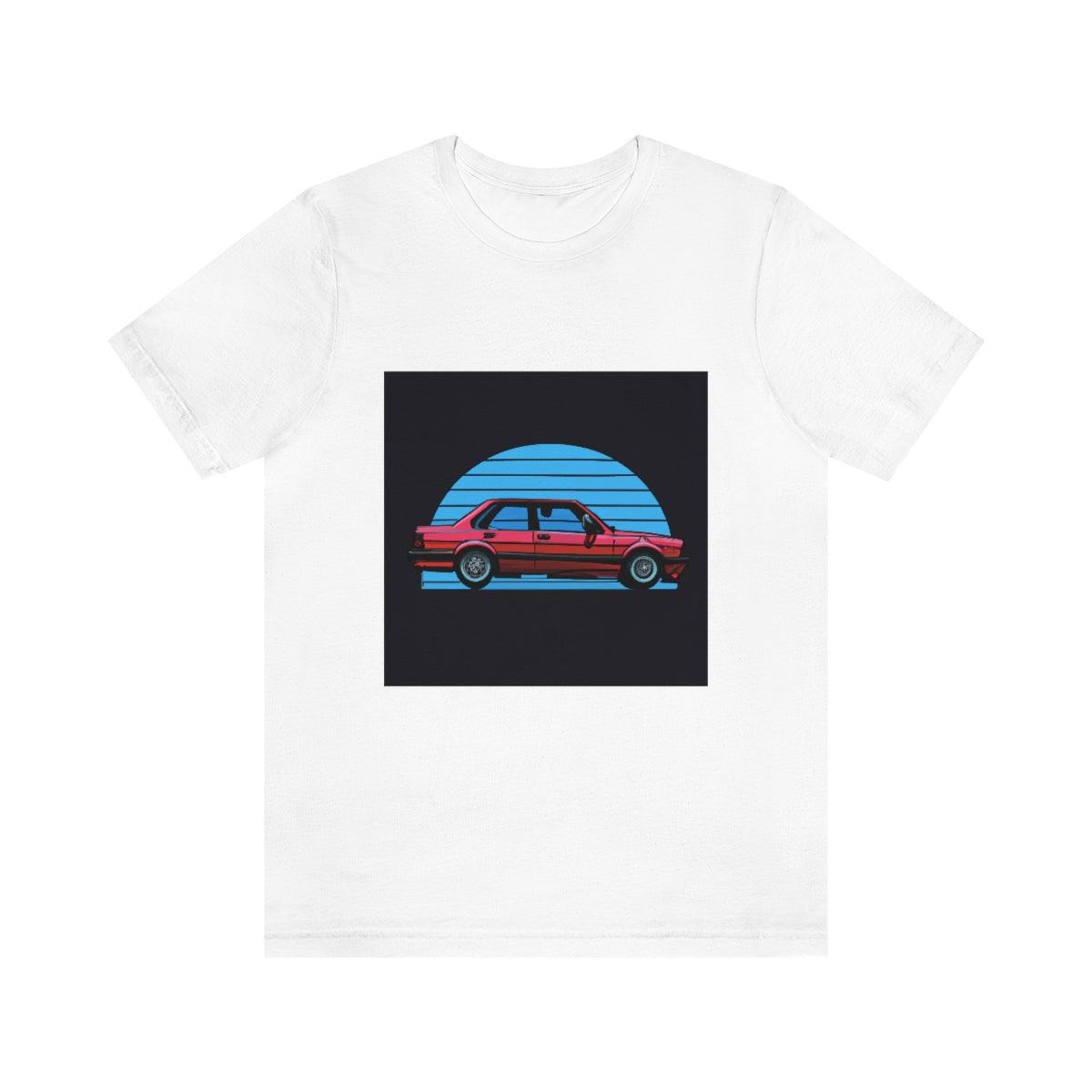 vintage style e30 4 door tshirt