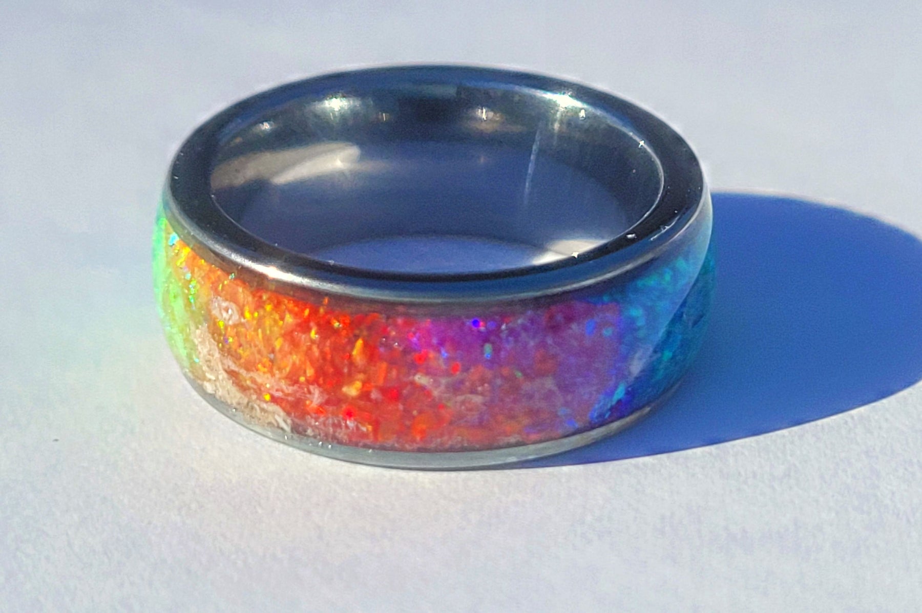 Pride Rainbow Memorial Ring