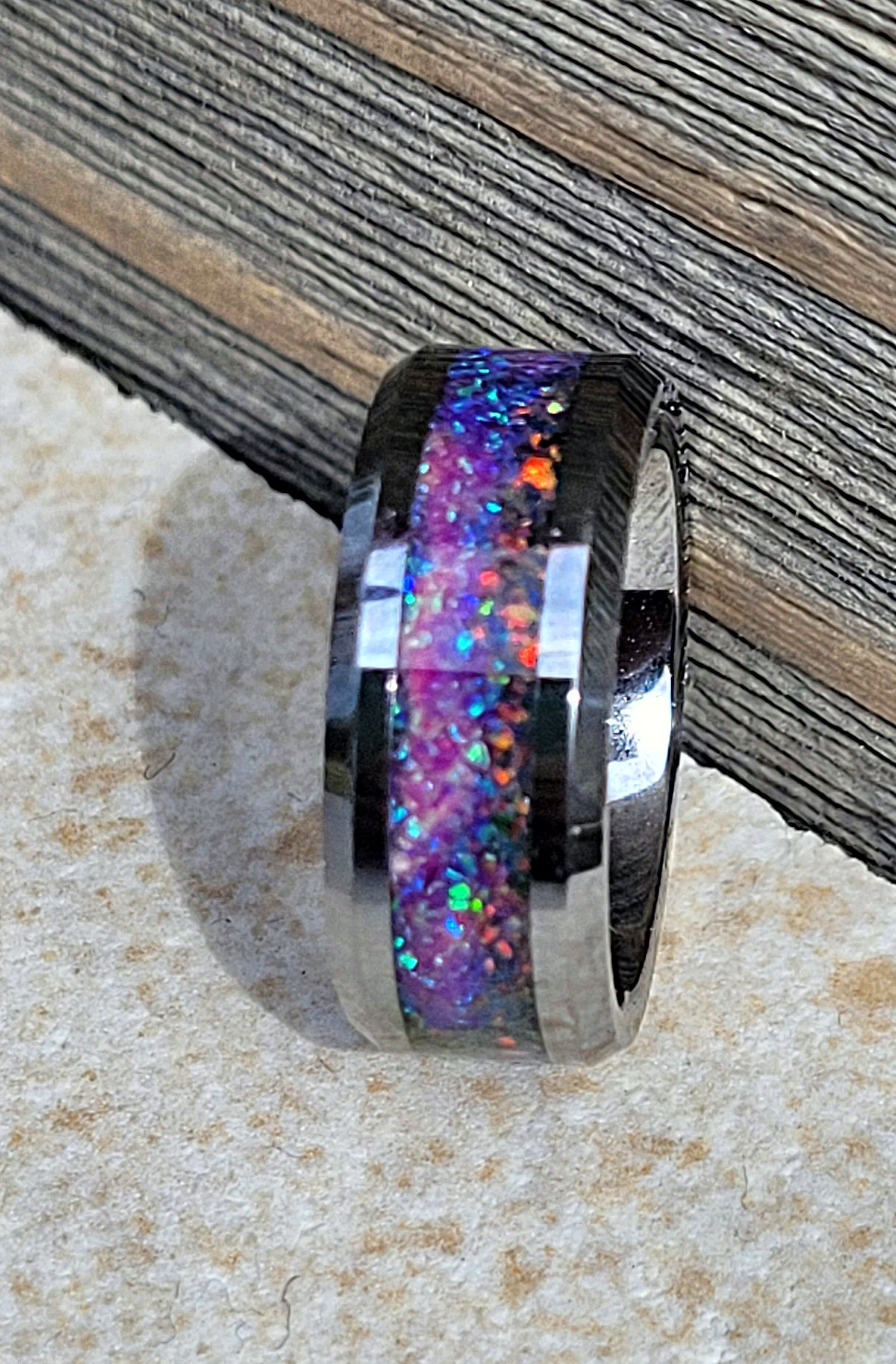 The Celestial Fireworks Ring by Cotton Street Art Company, handmade jewelry detail photo 2