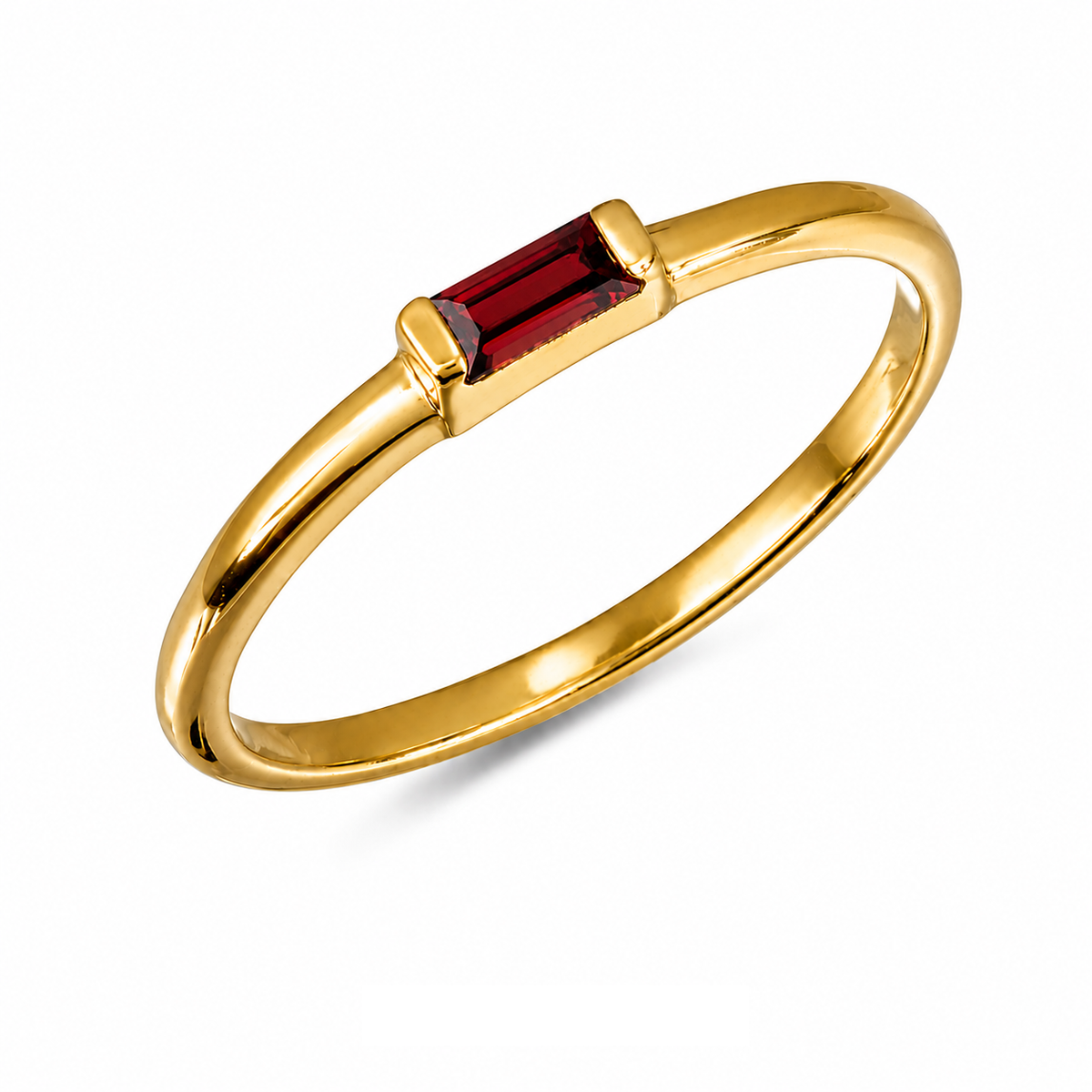Faye Ring | Red Garnet handmade jewelry by Ke Bella