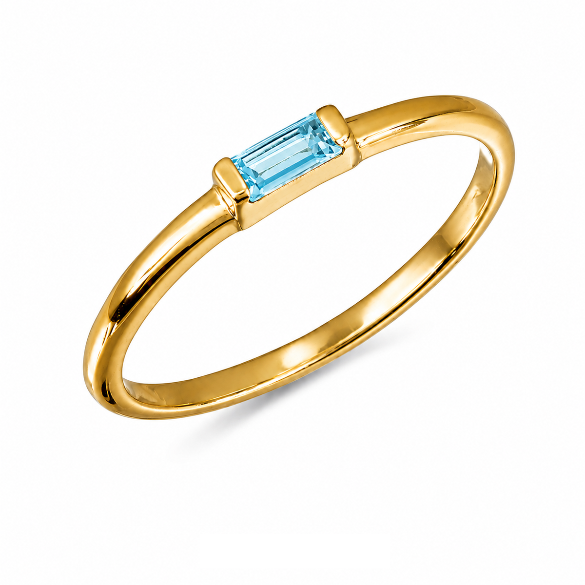 Faye Ring | Sky Blue Topaz handmade jewelry by Ke Bella