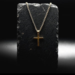 FAITH Classic Cross Necklace - Bronze