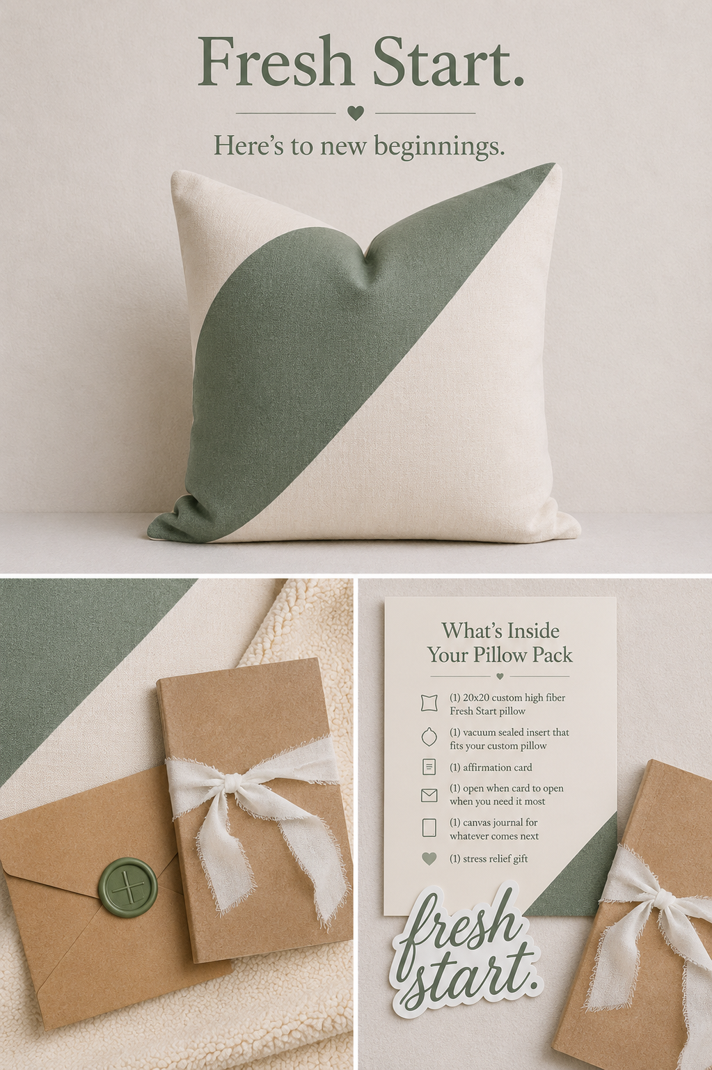 Plot Twist Pillow Pack for a Fresh Start by PillowPackShop, product photo 6