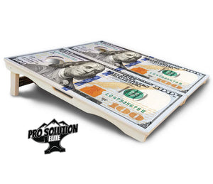 $100 Bill Cornhole Boards - Pro Solution Elite Series by Cornhole Solutions, custom cornhole board detail photo 5