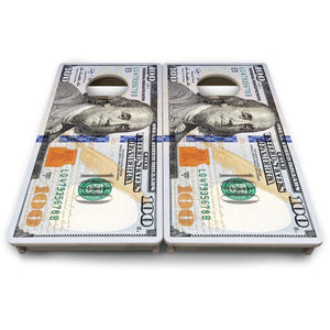 $100 Bill - Mini or Vacation Size Cornhole Boards by Cornhole Solutions, custom cornhole board detail photo 9