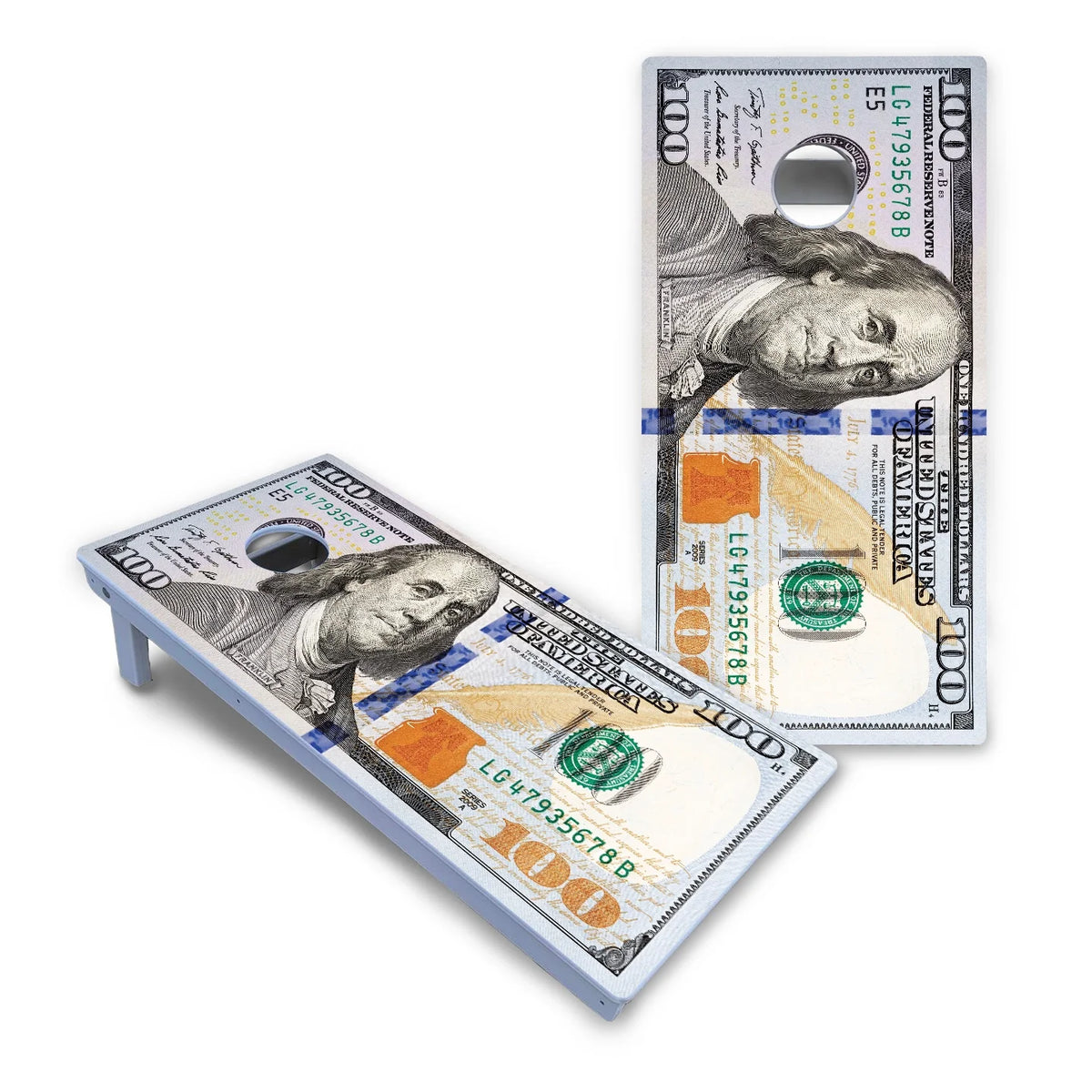 Hundred Dollar Bill Cornhole Boards - All Weather Series