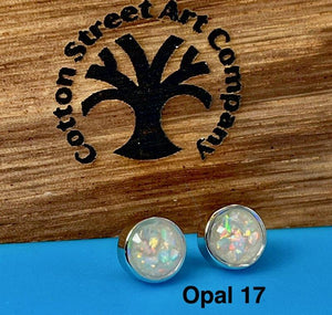 Custom Sterling Silver Stud Memorial Earrings