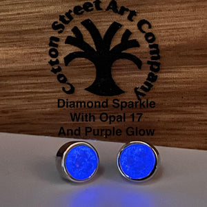 Custom Sterling Silver Stud Memorial Earrings