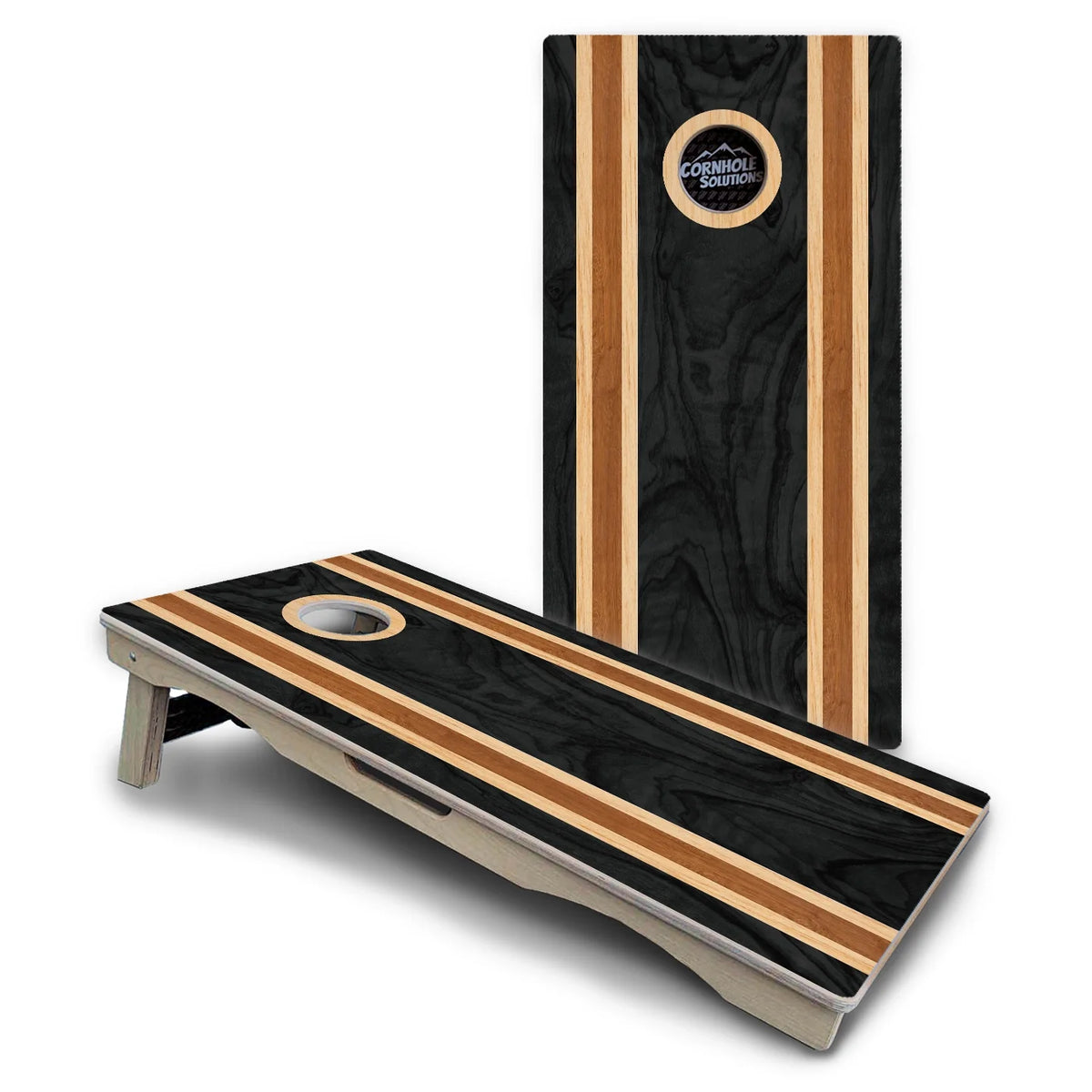 Dark Stripes Cornhole Boards – Pro Lite or Pro Elite