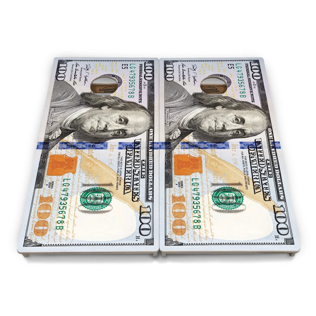 Hundred Dollar Bill Cornhole Boards – Tournament Series