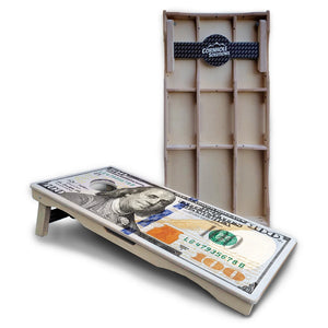 Hundred Dollar Bill Cornhole Boards – Pro Lite or Pro Elite