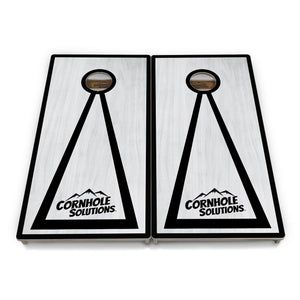 Grey Wash Hole Ring Cornhole Boards – Tournament Series