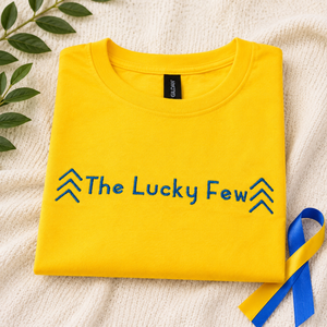 The Lucky Few Embroidered Shirt, Down Syndrome Awareness Tee