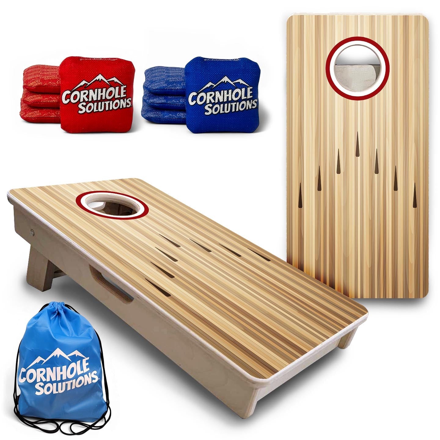 Bowling No Logo - Mini Cornhole Board Set (12" x 24") with 8 Mini Bags Cornhole Solutions