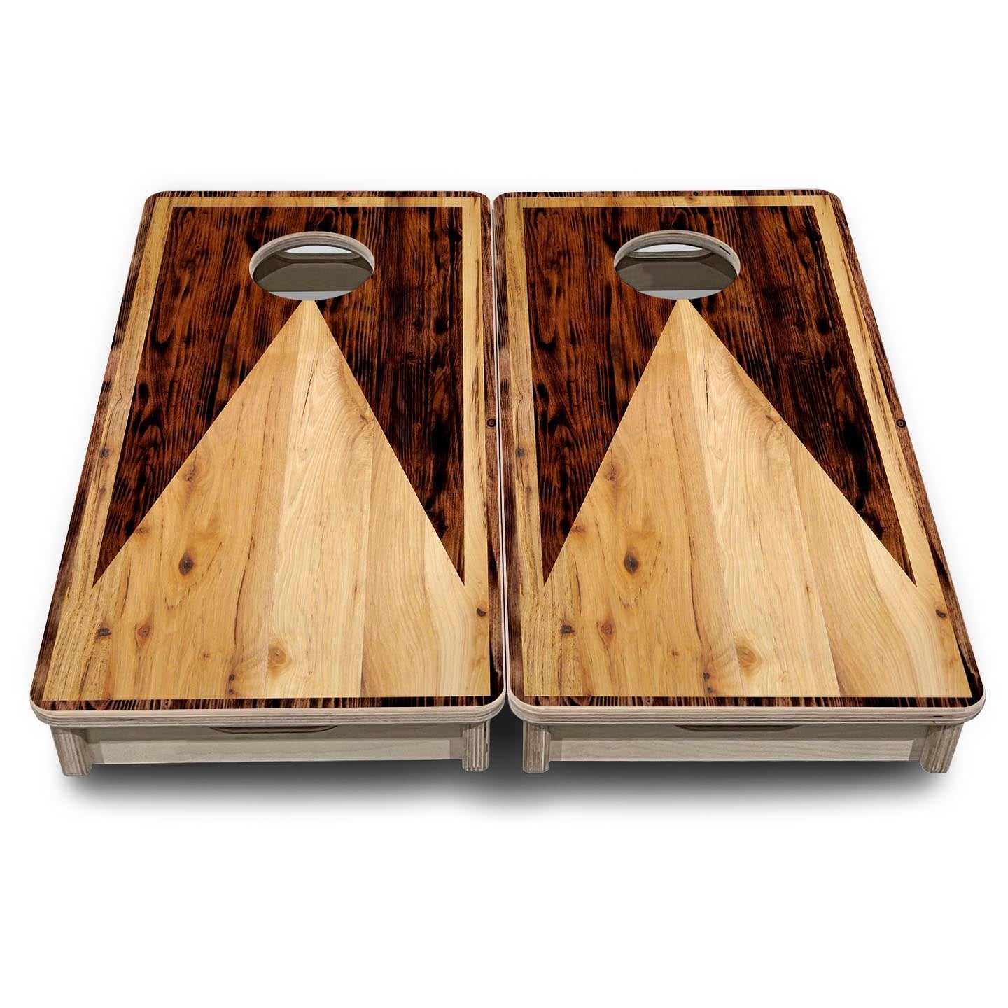 Wooden Triangle - Mini or Vacation Size Cornhole Boards Cornhole Solutions