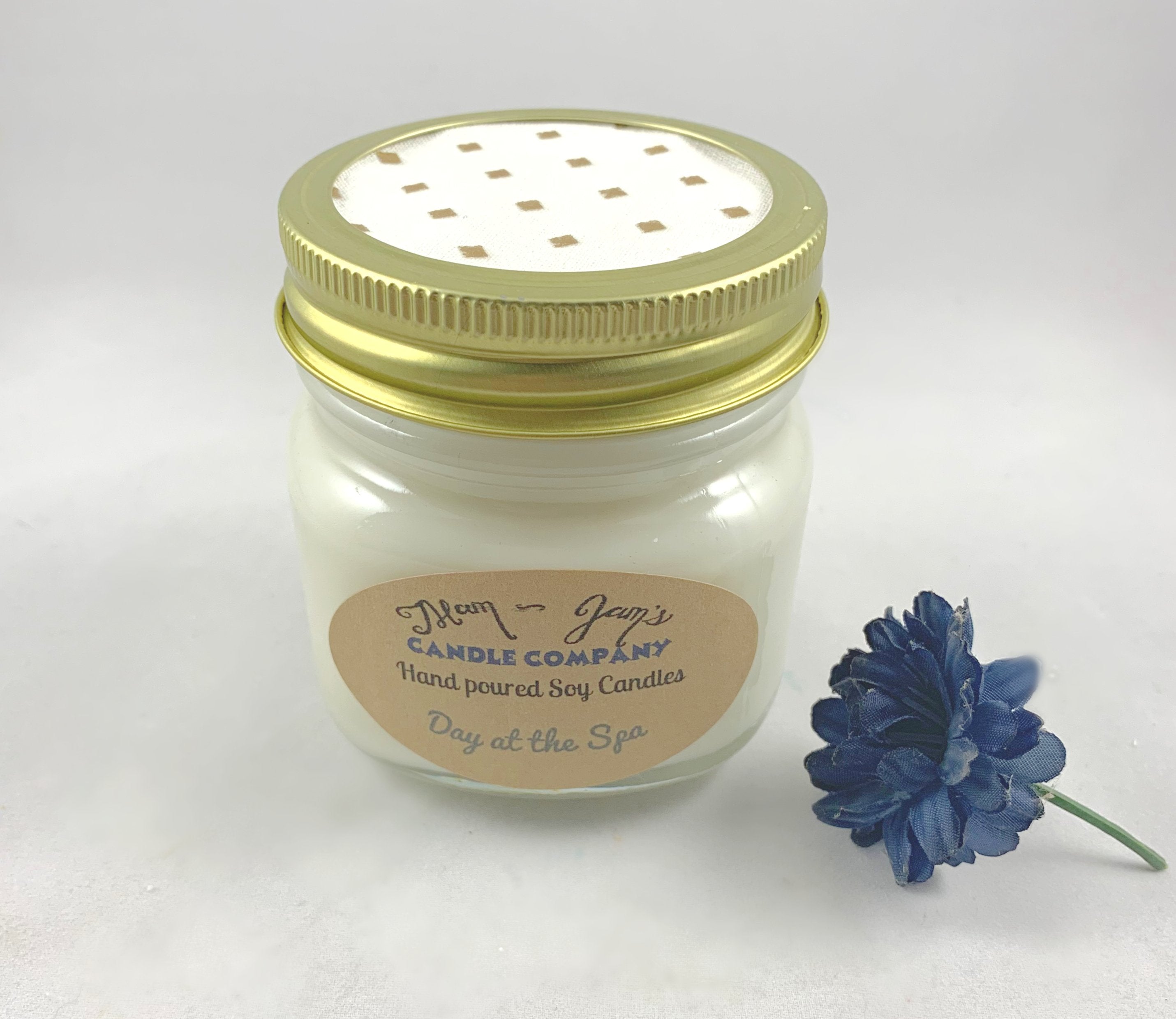 Day at the Spa soy candle and wax melts by Mam Jam’s Candle Company