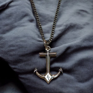 Hold Fast Anchor Necklace - Bronze Christian necklace by Forged By Fire - additional view 6