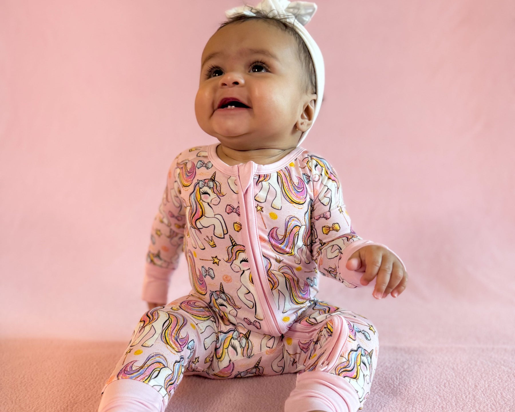 Pink Unicorn Zippy by Boosh Baby image 8