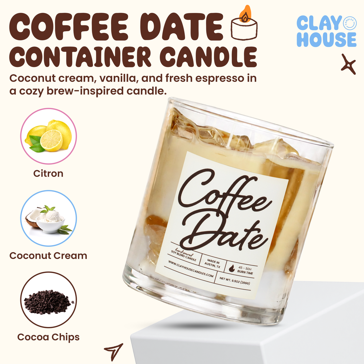 Coffee Date Container Candle
