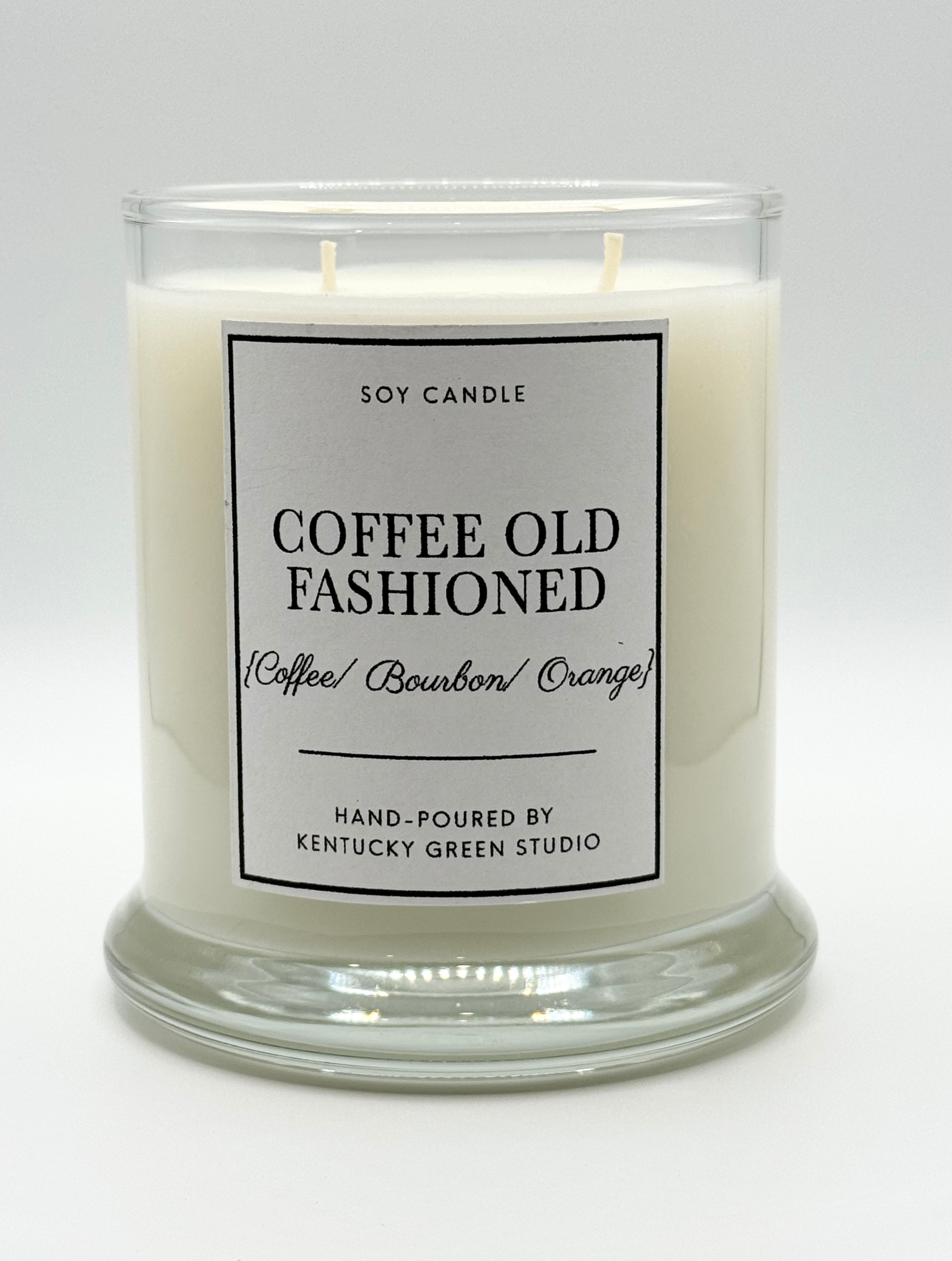 Coffee Old Fashioned Soy Candle by Kentucky Green Studio, Southern food gift main product photo