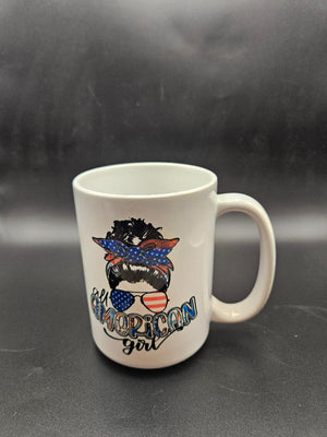 "All American Girl" 15oz Ceramic Coffee Mug