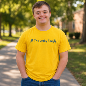The Lucky Few Embroidered Shirt, Down Syndrome Awareness Tee