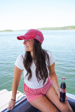 America's Greatest - Red Dad Cap