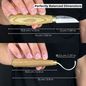 2-Piece Wood Carving Knife Set for Beginners