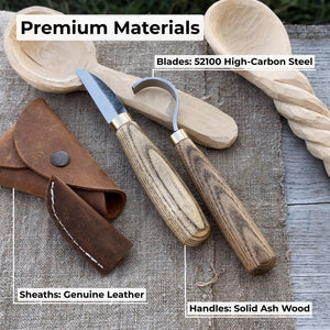 2-Piece Wood Carving Knife Set for Beginners