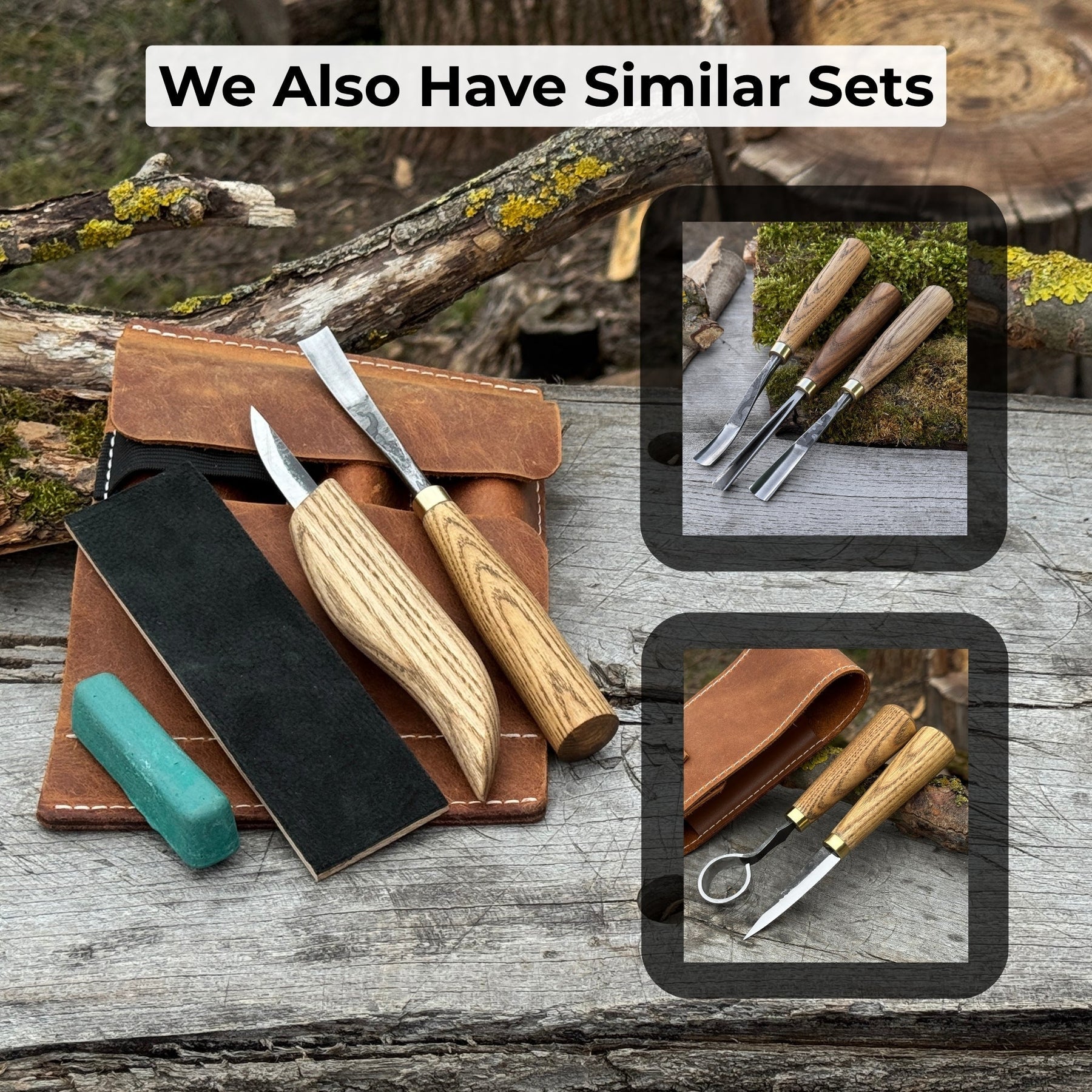 2-Piece Wood Carving Set