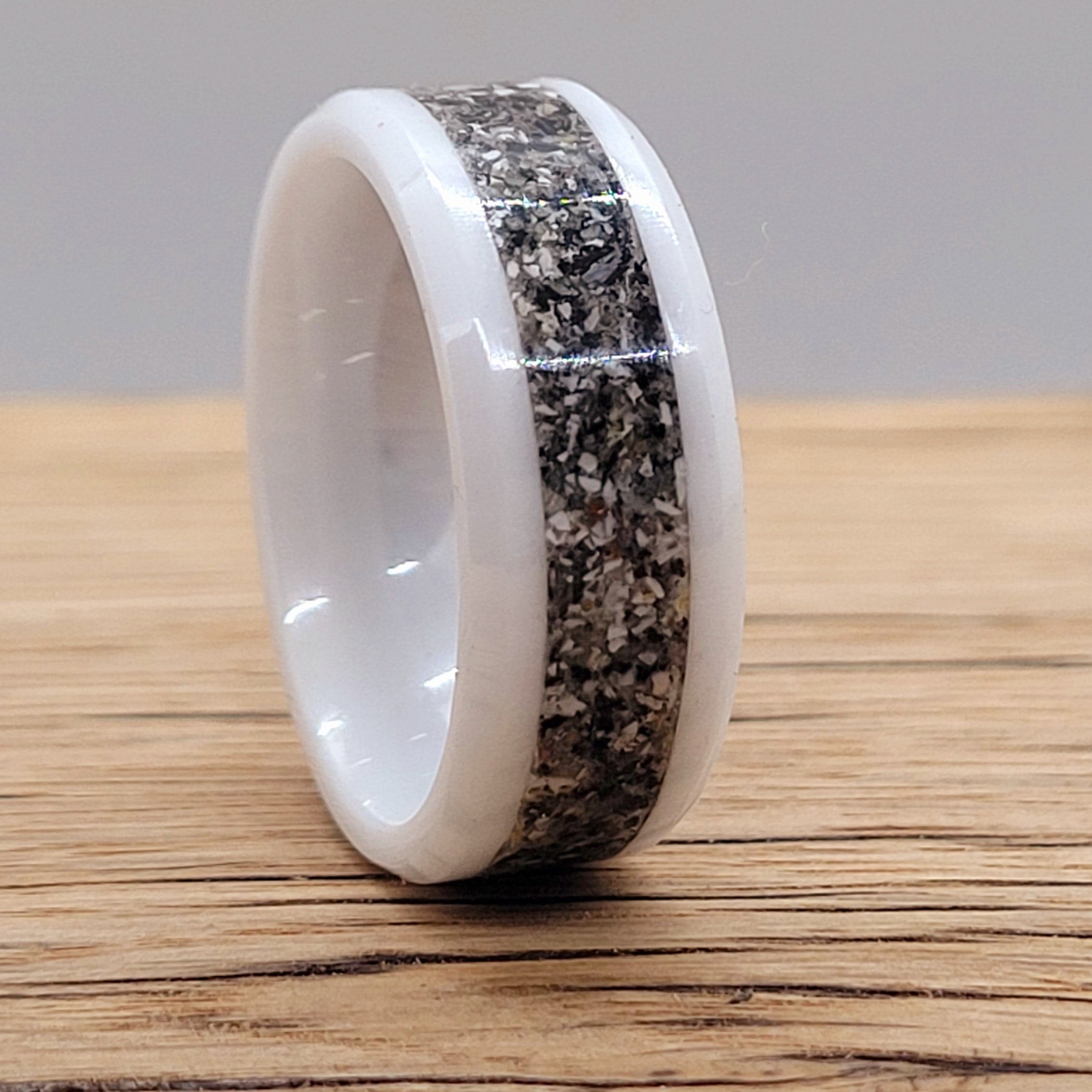 Ashes to Ashes, Dust to Dust by Cotton Street Art Company, handmade ring detail photo 2