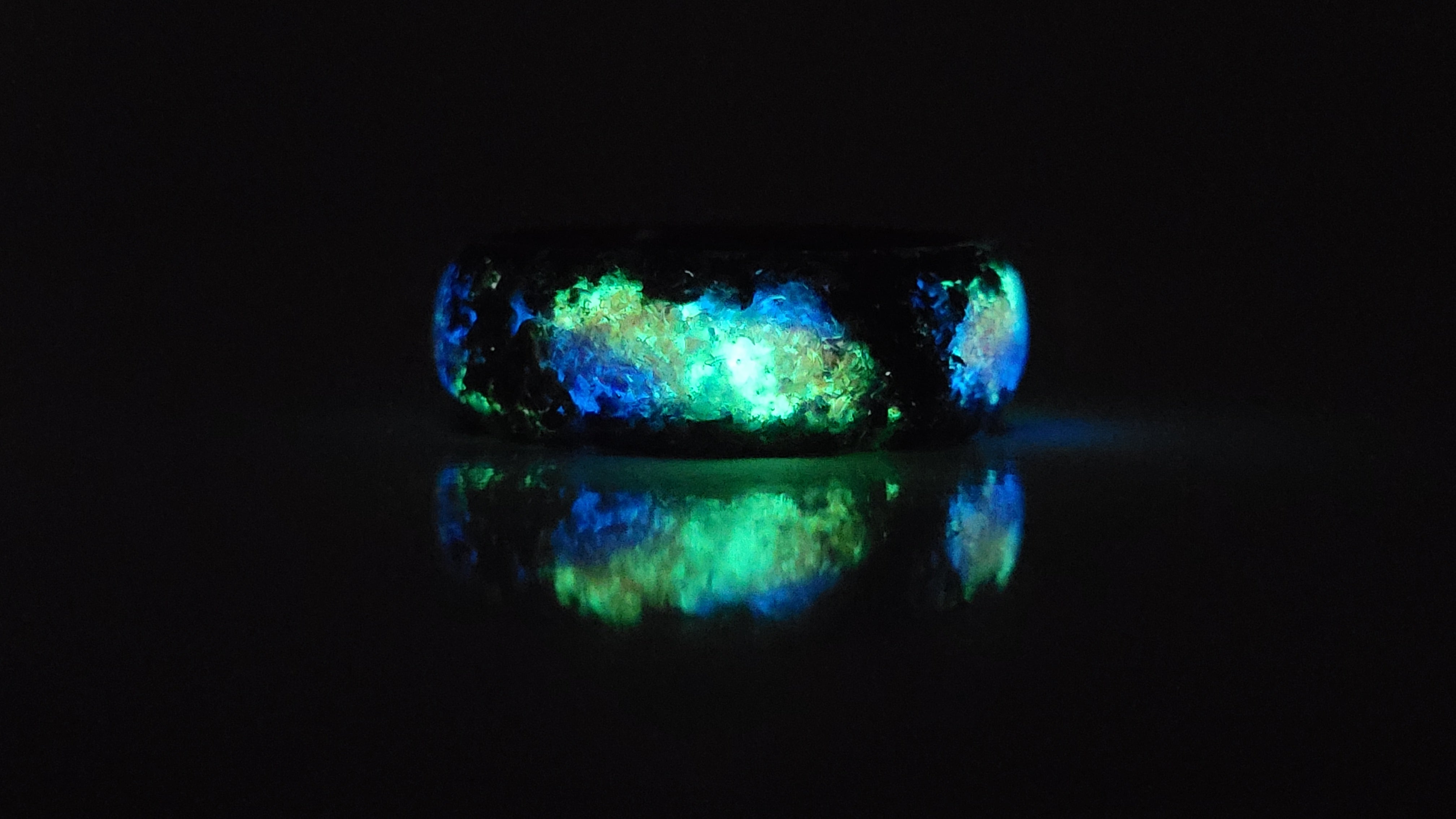 The T-Rex Galaxy Ring by Cotton Street Art Company, handmade jewelry detail photo 2
