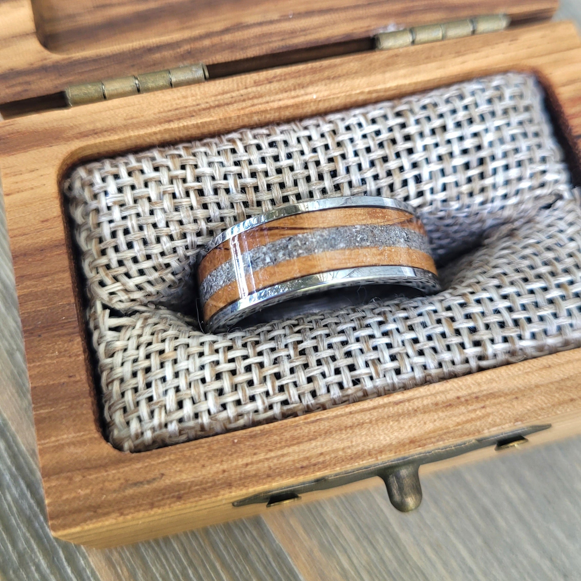 The "Make it a Double" Memorial Ring by Cotton Street Art Company, handmade jewelry main product photo