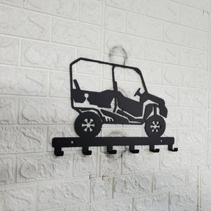Honda Pioneer 1000-5 UTV Key Hanger – Steel Off Road Utility Wall Organizer