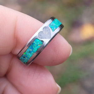 You are My Heart Memorial Ring - Titanium Band