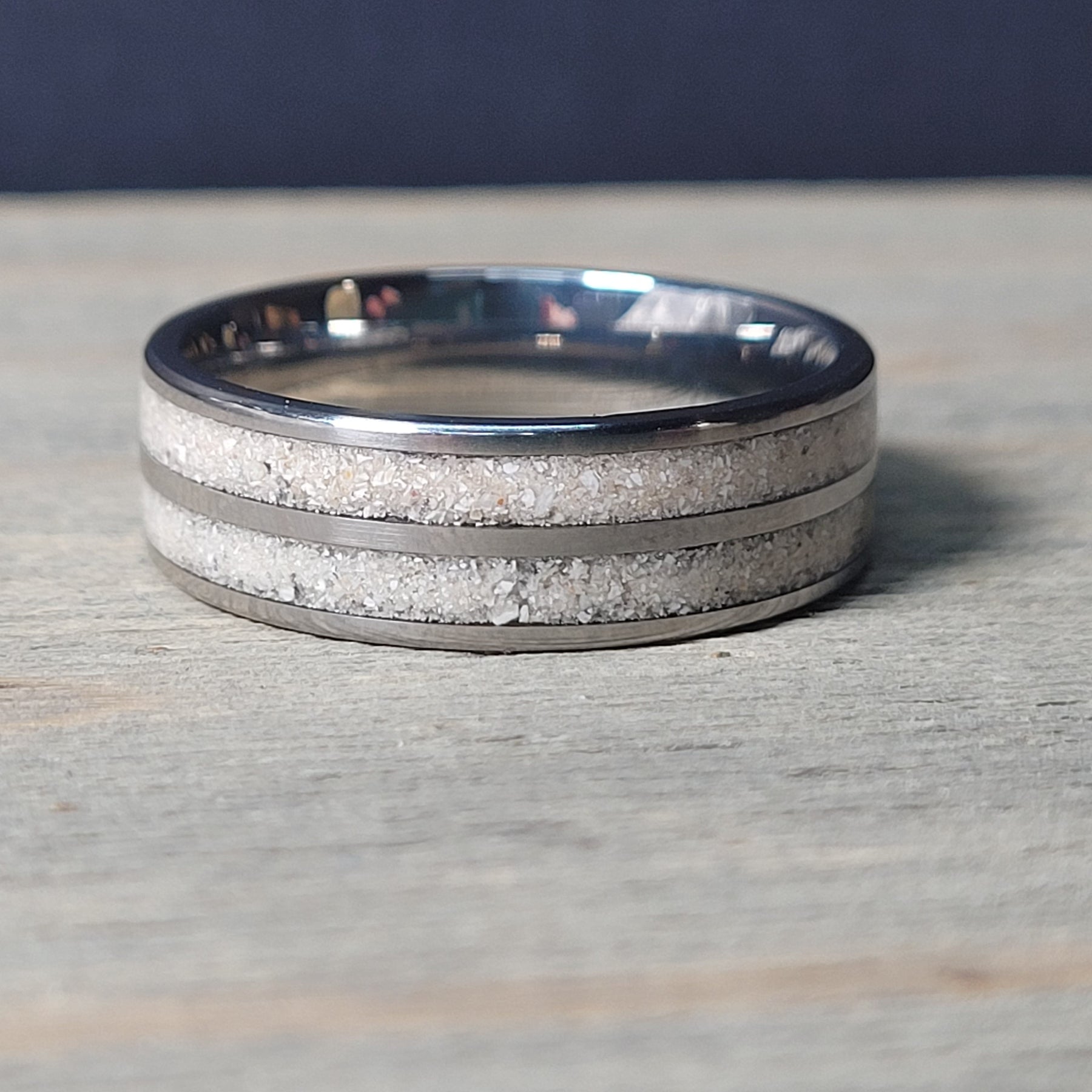 Double Channel Memorial Ring * One Ring To Memorialize Mom and Dad