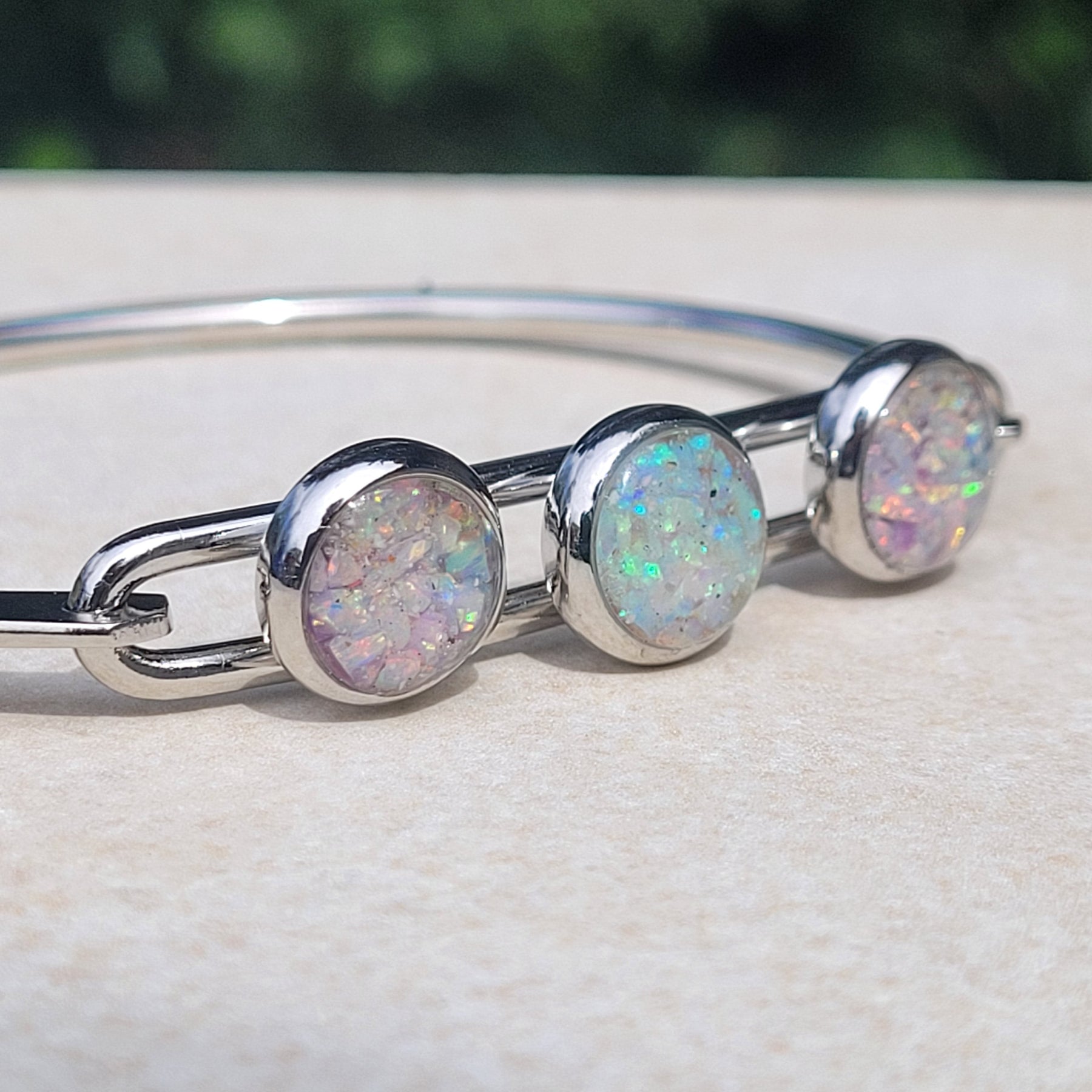 Cremation Ash Memorial Bracelet -Eternal Tides
