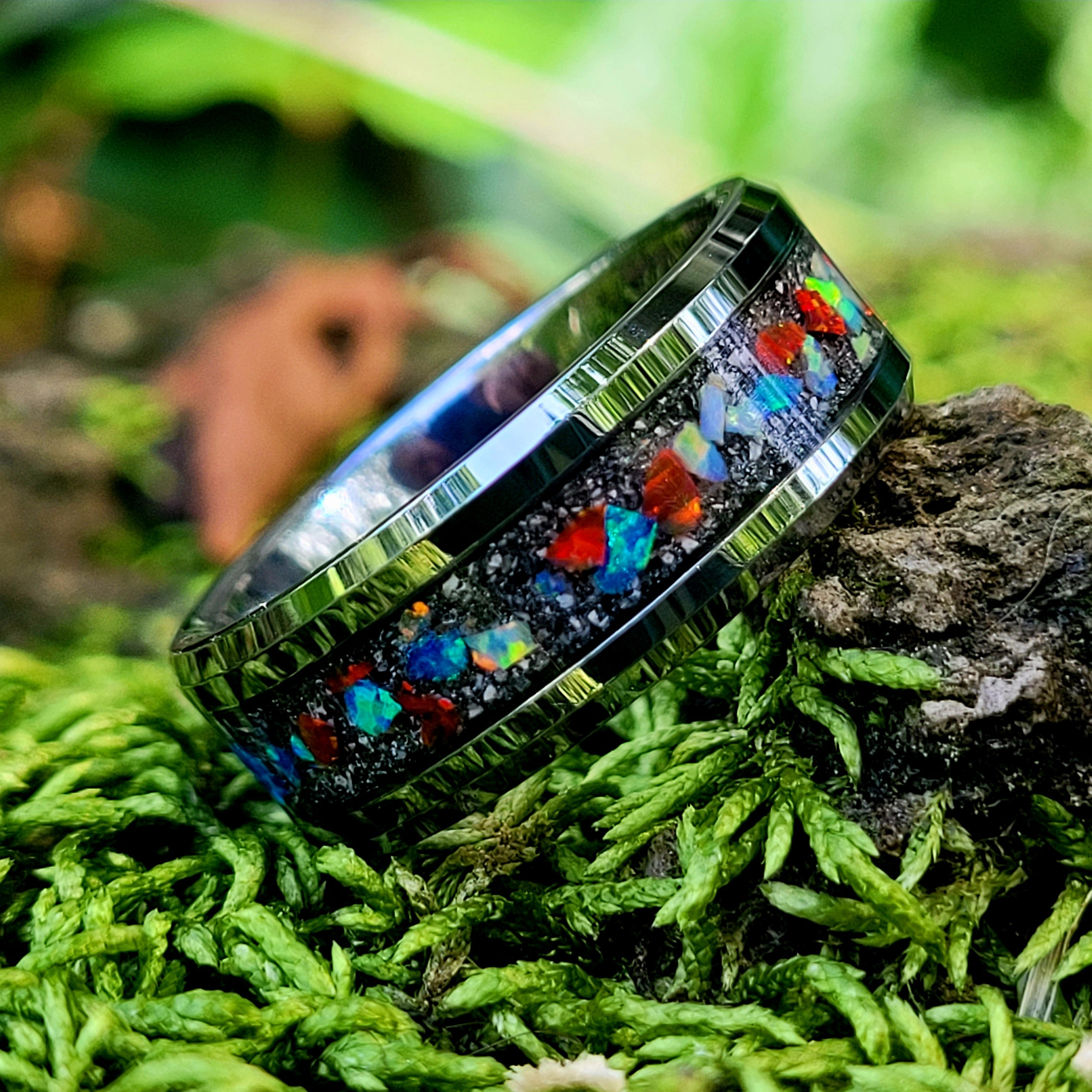 The American Memorial Ring by Cotton Street Art Company, handmade jewelry detail photo 2